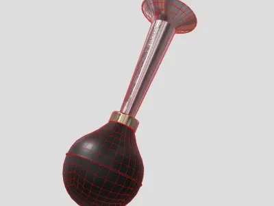 Air Horn Low-poly 3D model