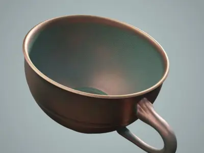 Cup Decorative - 3D Model to print Free Download Free 3D print model