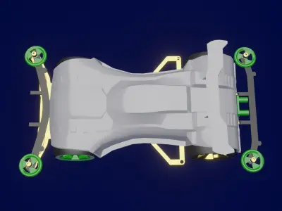 Tamiya 3d models lowpoly Low-poly 3D model