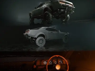 Challenger Offroad PBR Low-poly 3D model