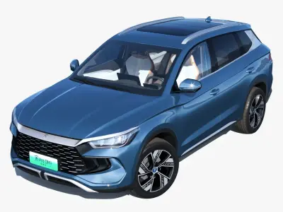 2024 BYD Song Pro SEALION5 dm-i with interior 3D model
