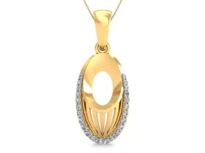Solitaire Pendant 3dm stl FBX OBJ Render Detail 3D print model