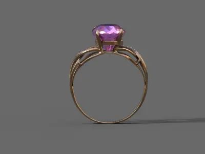 High-Quality 3D Ring Model Low-poly 3D model 26
