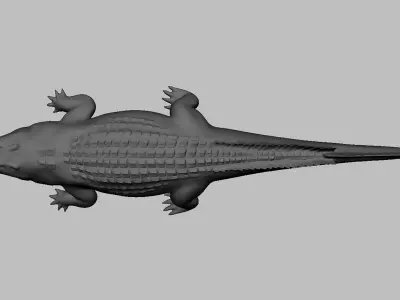 Crocodile Model Low-poly 3D model