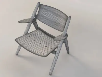 CH28 Carl Hansen and Son Armchair by Hans J Wegner 3D model