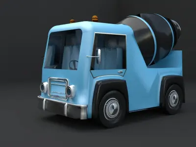 TOY TRUCKS 3D model
