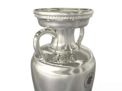 EURO 2020 European Football Championship Cup Low-poly 3D model