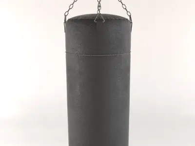 Leather Punching Bag 3D model