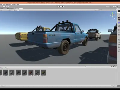 Unity 3D Vehicle Pack Low-poly 3D model