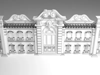 Roman facade 3D model