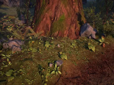 Unreal Engine 4 - Forest Starter Pack DEMO Free low-poly 3D model
