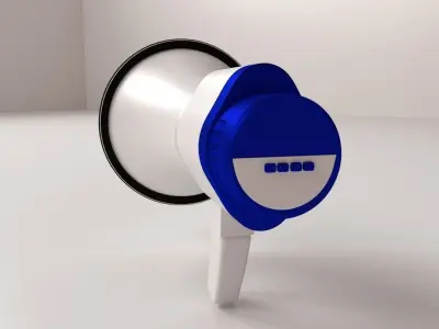 Hailer megaphone 3D model