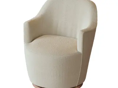 Elton Chenille Chair 3D model