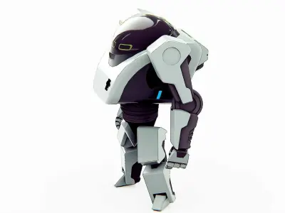UTILITY BOT AMSTRON Rigged for Unreal Engine - Unity - MIXAMO  3D model