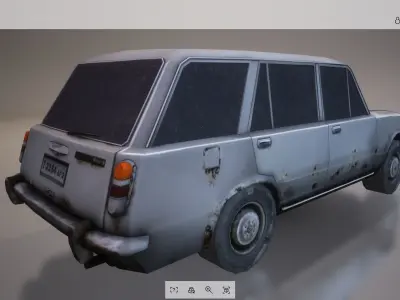 Lowpoly Car 08 Low-poly 3D model