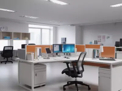 Office decor - management set - 3D model 3D model