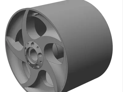 AMG Alphard 164 Rims for Hotwheels 3D print model