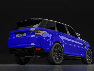 Land Rover SVR 2015 Low-poly 3D model