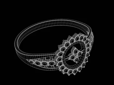 Gold Ring 3D print model shop
