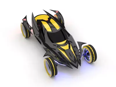 Space Model X 3D model