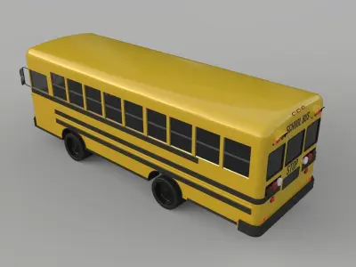 School Bus - Bluebird TC2000 Inspired 3D model