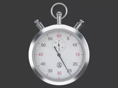 Stopwatch Low-poly 3D model