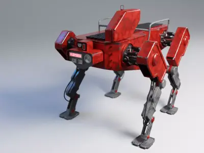 Robot Dog Free 3D model purchase