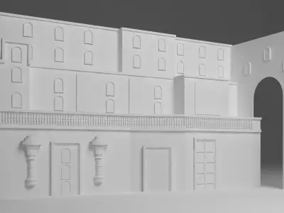English wall 3D model buy