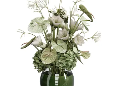 Flower In Vase 81 3D model