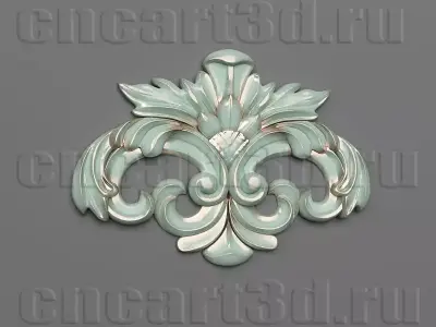 Center ornate ornament 3D print model