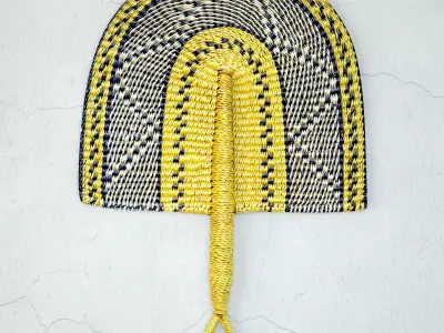 African Handwoven Fan 34 3D model