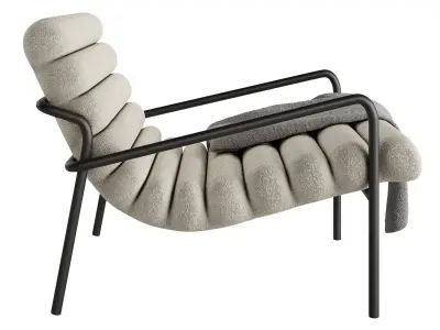 Alto armchair Low-poly 3D model