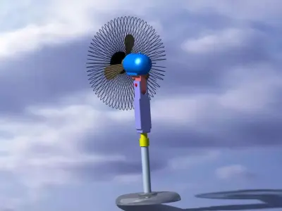 3D Fan Model in Catia V5 3D model