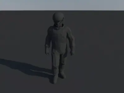 humanoid robot 25mm Free 3D print model