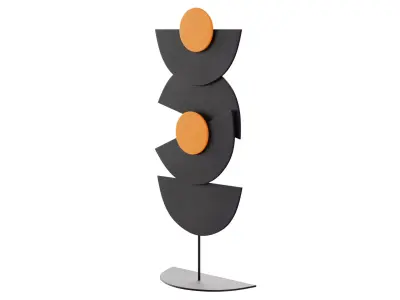 Half Decorative Object 3D model