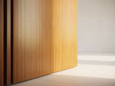 Teak veneer texture 3D model