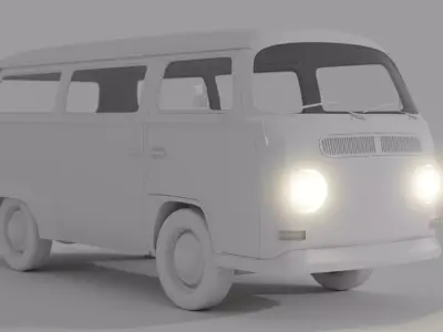 Volkswagen Kombi 3D model