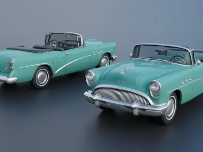 Buick Century Convertible 1954 3D print model