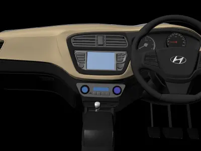 Car Driving Low-poly 3D model