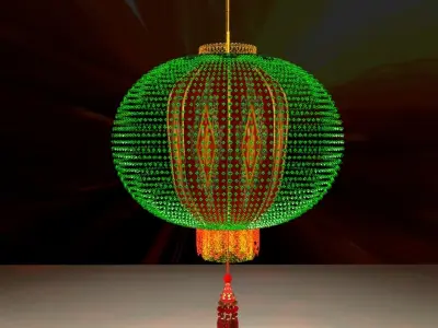 Chinese Lantern 3D model 14