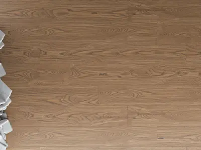 Wood Floor Oak Black Walnut Brushed 3D model