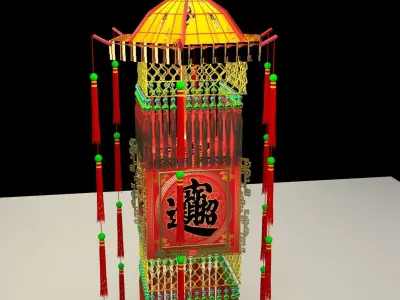 Chinese royal palace lantern 3D model buy