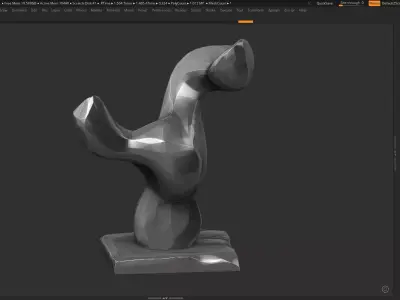 Modern Abstract sculpture 3d print model 142 3D print model