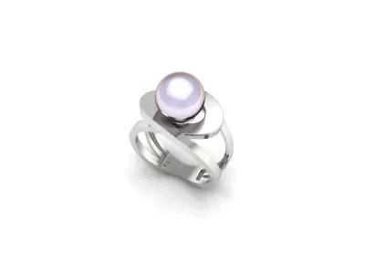 Pearl Ring 3D print model purchase