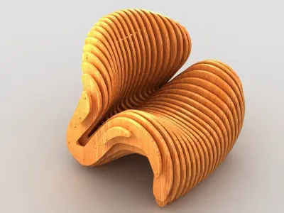 Parametric Chair  05 3D model