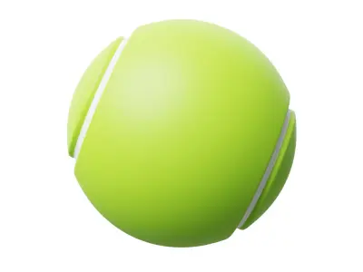 Tennis Ball 3D model 10