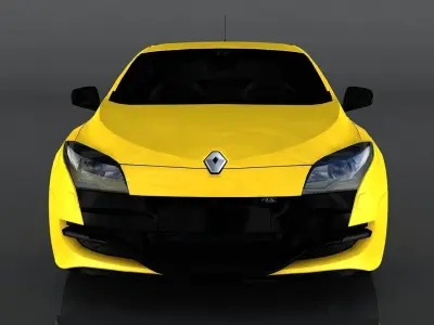 Renault Megane Coupe 2009 Low-poly 3D model
