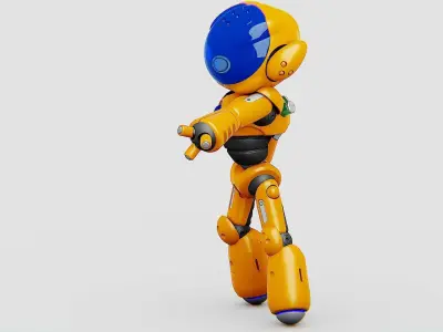 UTILITY BOT LORA Rigged for Unreal Engine - Unity - MIXAMO  3D model