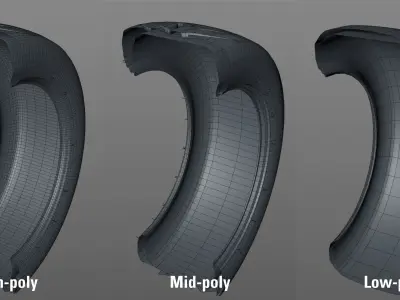 Federal 595 RS 205 50 for 15x8 Low-poly 3D model