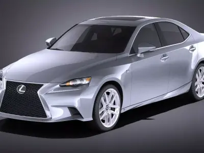 Lexus IS 2016 VRAY 3D model